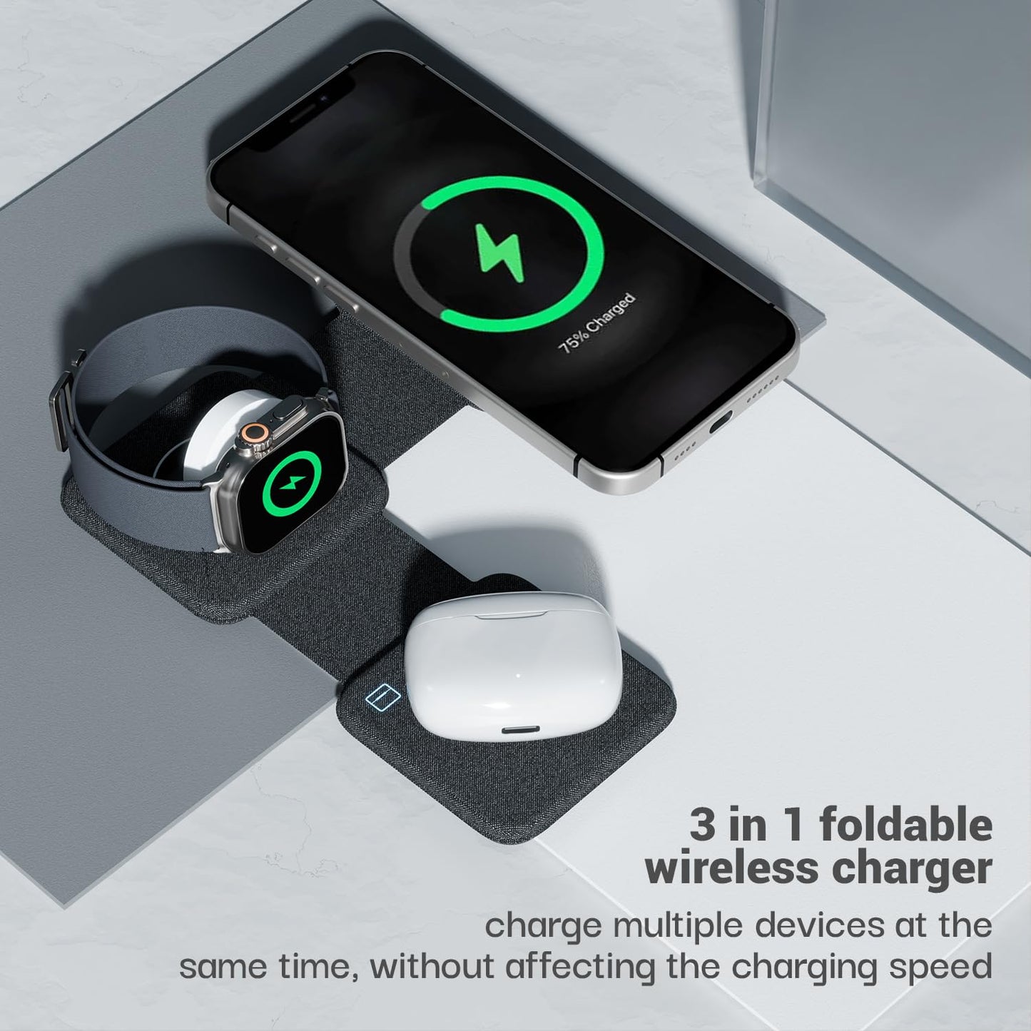 Lifelong PowerDot Wireless Charger 23W 3 in 1 Foldable Magsafe
