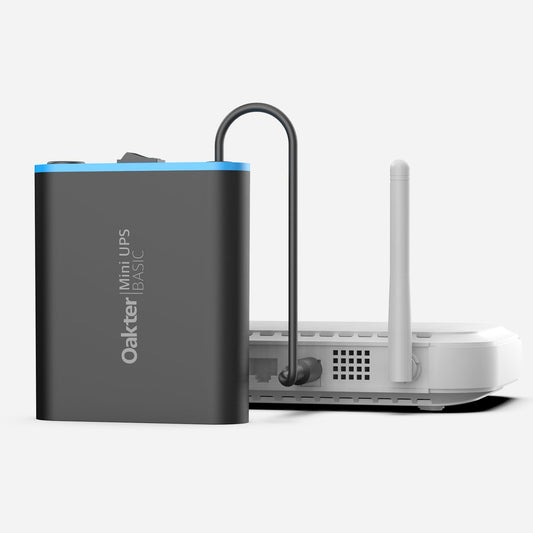 Oakter Mini UPS Basic for WiFi Router Broadband Modem | Supports 12V-2A Routers. Backup Upto 3 Hours | WiFi Router UPS Power Backup During Power Cuts