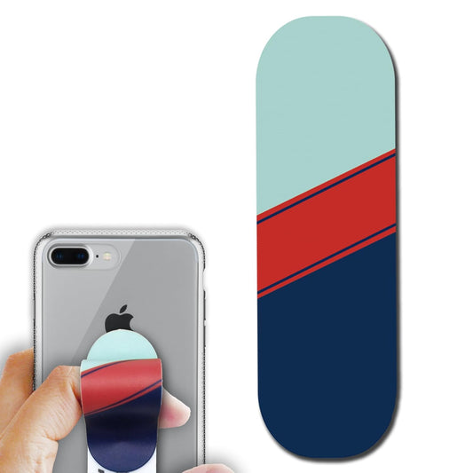Regor Tabletop Finger Grip & Mobile Holder Mobile Stand Phone Holder for Hand & Mobile Back Holder Grip Great for Selfie & Works as iPhone Stand & Android Phone Stand - Stripes