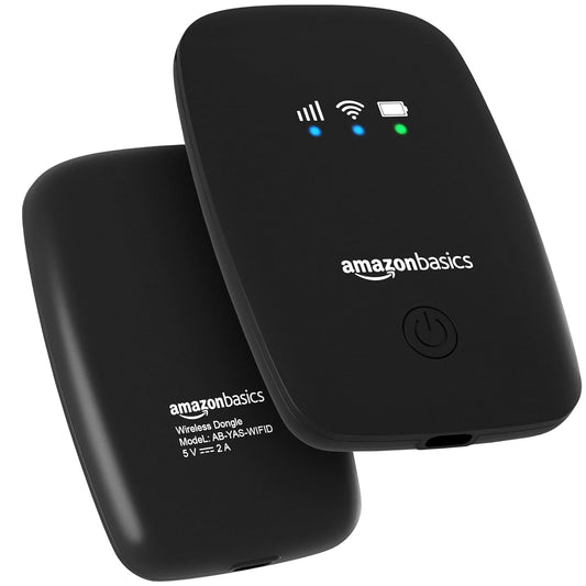 4G LTE Wireless Dongle with All Sim Network Support|Single_Band Plug & Play Data Card Stick with Up to 150Mbps WiFi Hotspot|2200Mah Rechargeable Battery| Sim Adapter Included (Black)